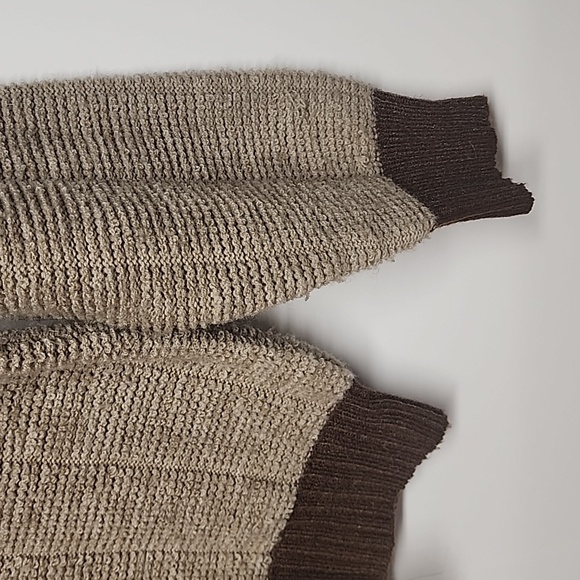 L'Avion Vintage unisex sz M brown, cream, and tan long sleeve sweater. - Picture 3 of 6